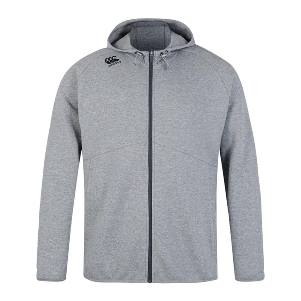 Canterbury Mens Tempo  Workout Full Zip Hoodie / Static Marl